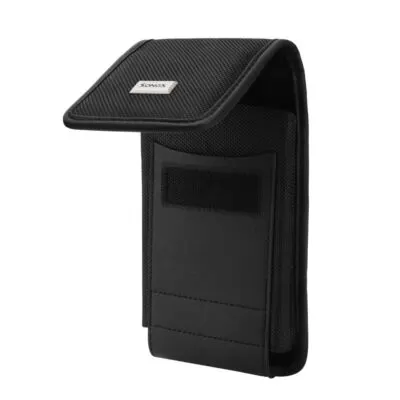 Vertical Pouch/Phone Holster In Black Velcro Closure (Fit Phone With a Thick Protective Case On It) - Image 4