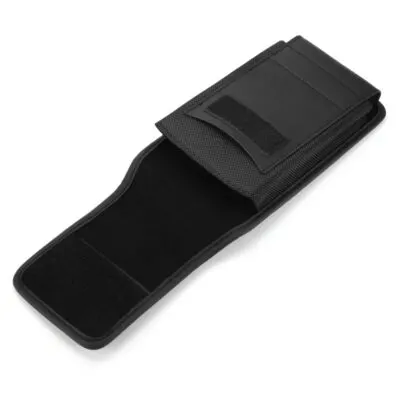 Vertical Pouch/Phone Holster In Black Velcro Closure (Fit Phone With a Thick Protective Case On It) - Image 3